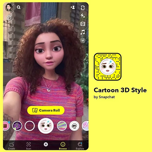 AR in snapchat
