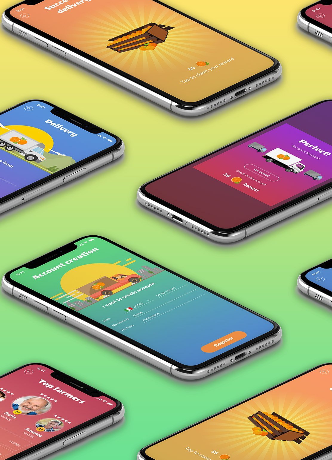 Mobile app for food processing