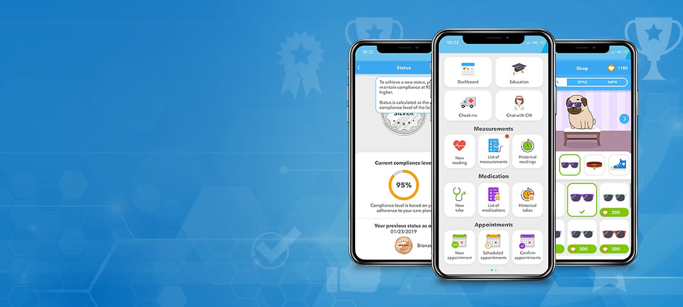 Healthcare gamification app